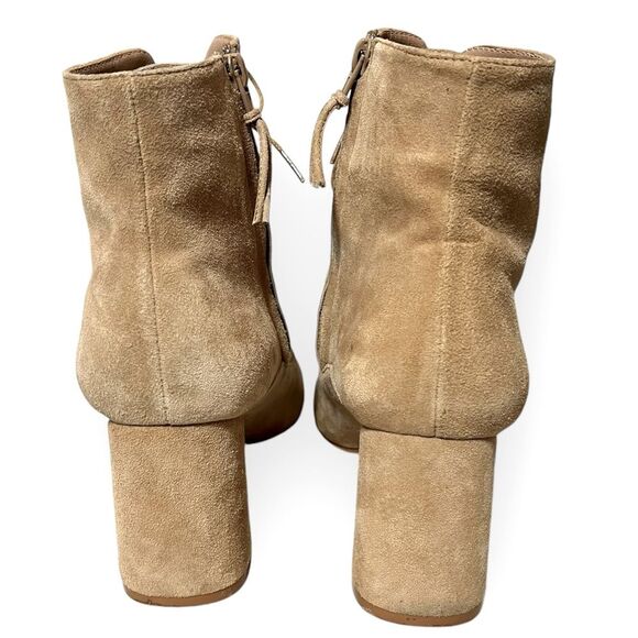 ABLE Condori Lace-Up Suede Boots in Almond Leather Lining Ethically Made in Peru - Picture 10 of 12